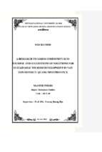 A research to assess community eco tourism and suggestions of solutions fo sustainable tourism development in van don district   quang ninh province