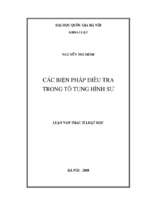 Các biện pháp điều tra trong tố tụng hình sự