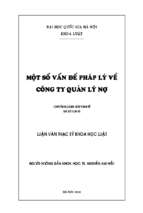 Một số vấn đề pháp lý về công ty quản lý nợ