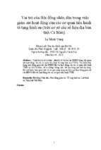 Vai trò của hội đồng nhân dân trong việc giám sát hoạt động của các cơ quan tiến hành tố tụng hình sự (trên cơ sở các số liệu địa bàn tỉnh cà mau)