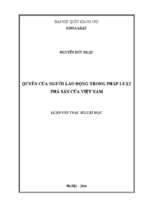 Quyền của người lao động trong pháp luật phá sản của việt nam