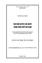 Bảo đảm quyền con người trong hiến pháp   luận văn ths. pháp luật và quyền con người (chương trình đào tạo thí điểm)