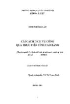 Cải cách dịch vụ công qua thực tiễn tỉnh cao bằng