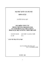 Bảo hiểm thân tàu trong thương mại hàng hải so sánh pháp luật việt nam và pháp luật một số nước trên thế giới