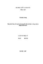 Pháp luật về hạn chế cạnh tranh trong đấu thầu xây lắp các công trình sử dụng vốn nhà nước