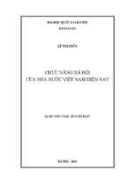 Chức năng xã hội của nhà nước việt nam hiện nay