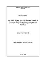Một số vấn đề pháp lý cơ bản về thu hút vốn đầu tư nước ngoài thông qua thị trường chứng khoán ở việt nam