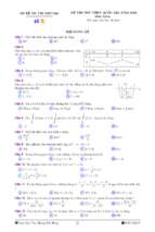 Bộ đề ôn thi thpt quốc gia môn toán năm 2020 có đáp án