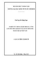 Nghiên cứu thống kê mô hình đo lường lòng yêu nước kinh tế của người tiêu dùng thành thị tại việt nam