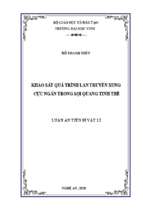 Khảo sát quá trình lan truyền xung cực ngắn trong sợi quang tinh thể