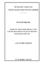 Nghiên cứu thống kê mô hình đo lường lòng yêu nước kinh tế của người tiêu dùng thành thị tại việt nam