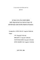 Tiểu luận sự hài lòng của người bệnh nội trú tại trung tâm y tế huyện đăk glei trong tháng 6 năm 2016