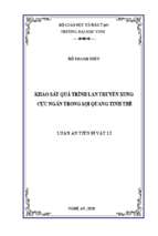 Khảo sát quá trình lan truyền xung cực ngắn trong sợi quang tinh thể