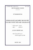 đánh giá kết quả điều trị nội tiết ung thư tuyến tiền liệt giai đoạn iv