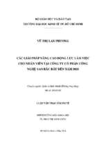 Các giải pháp nâng cao động lực làm việc cho nhân viên công ty cổ phần công nghệ sao bắc đẩu đến năm 2020