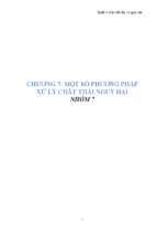 Tiểu luận quản lý chất thải rắn và nguy hại – chương 7  một số phương pháp xử lý chất thải nguy hại