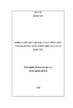 Đề tài nghiên cứu khoa học cấp cơ sở chuyên ngành nội khoa đánh giá kết quả cầm máu của kỹ thuật thắt vỡ giãn tĩnh mạch thực quản trên bệnh nhân xơ gan tại bệnh viện