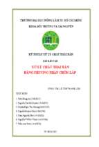 Tiểu luận môn kỹ thuật xử lý chất thải rắn xử lý chất thải rắn bằng phương pháp chôn lấp