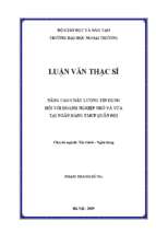 Nâng cao chất lƣợng tín dụng đối với doanh nghiệp nhỏ và vừa tại ngân hàng tmcp quân đội