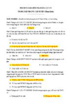 Bộ câu hỏi trắc nghiệm kiểm tra năng lực giáo viên thcs cấp huyện có đáp án