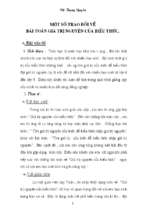 Skkn một số trao đổi về bài toán giá trị nguyên của biểu thức.