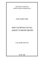 Nhân vật dương vân nga – lịch sử và truyền thuyết