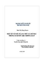 Một số vấn đề về lưu trữ và chỉ mục trong cơ sở dữ liệu không gian