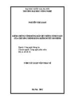 Kiểm chứng tính đúng đắn hệ thống tính toán của chương trình bằng kiểm duyệt mô hình