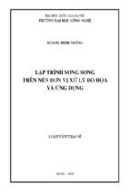 Lập trình song song trên nền đơn vị xử lý đồ họa và ứng dụng