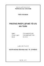 Phương pháp lập mã tối ưu an toàn