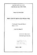 Phép chuyển dịch lược đồ quan hệ