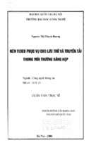 Nén video phục vụ cho lưu trữ và truyền tải trong môi trường băng hẹp