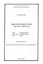 Kiểm chứng dịch vụ web với logic thời gian