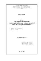ứng dụng mobile gis trong xây dựng hệ thống quản lý điều hành mạng lưới bidv