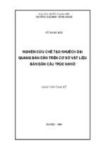 Nghiên cứu chế tạo khuyếch đại quang bán dẫn trên cơ sở vật liệu bán dẫn cấu trúc cấu trúc nanô