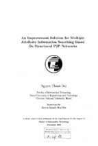 An improvement solution for multiple attribute information searching based on structured p2p networks