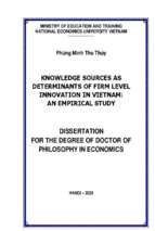 Nguồn tri thức   nhân tố ảnh hưởng tới đổi mới sáng tạo ở cấp độ doanh nghiệp tại việt nam một nghiên cứu thực nghiệm