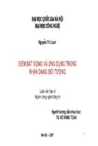 điểm bất động và ứng dụng trong nhận dạng đối tượng