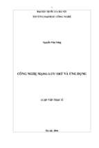 Công nghệ mạng lưu trữ và ứng dụng