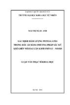 Xác định hàm lượng phthalate trong dầu ăn bằng phương pháp sắc kí khí ghép nối hai lần khối phổ gc   msms