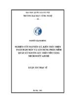 Nghiên cứu nguyên lý, kiến thức điện toán đám mây và xây dựng phần mềm quản lý nguồn lực trên nền tảng microsoft azure