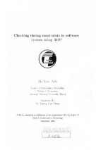 Checking timing constraints in software system using aop