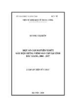 Một số căn nguyên vi rút gây hội chứng viêm não cấp tại tỉnh bắc giang, 2004 2017