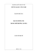 Bảo vệ thông tin trong môi trường ảo hóa   luận văn ths. máy tính  60 48 01