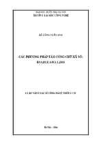 Các phương pháp tấn công chữ ký số  rsa,elgaml,dss