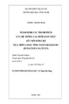 Thẩm định các thành phần của hệ thống lai thời gian thực kết nối đồng bộ dựa trên logic tính toán khoảng dc