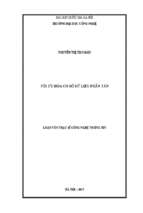 Tối ưu hóa cơ sở dữ liệu phân tán