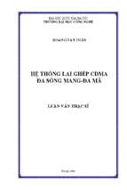 Hệ thống lai ghép cdma đa sóng mang đa mã