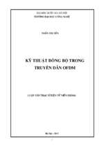 Kỹ thuật đồng bộ trong truyền dẫn ofdm