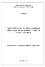 Mạng không dây, mở rộng lan không dây sử dụng kỹ thuật hình lưới và tối ưu hoá cấu hình